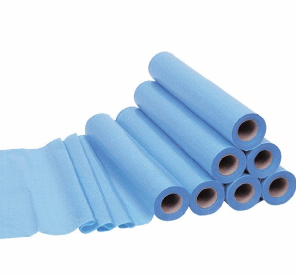 Draps d'examen gaufré plastifié bleu 50 x 40 cm / Réf. DRAP000