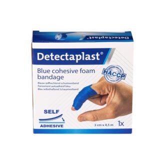 Pansement autoadhésif bleu detectaplast 3cmx4.5m