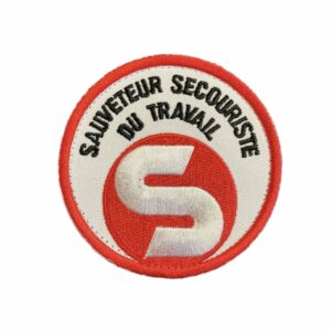 Écusson SST rouge brodé
