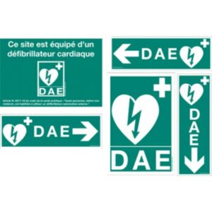 Pack signalétique défibrillateur PVC